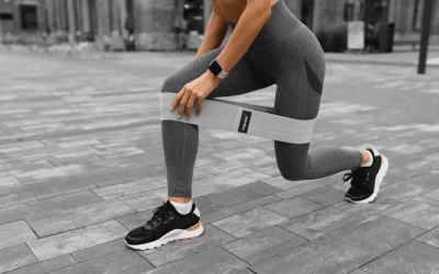 MOVES Elastinių pasipriešinimo kilpų-juostų rinkinys (3 vnt) su tekstile