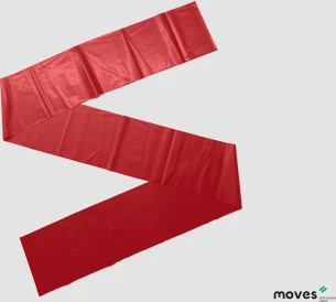 Neplyštanti elastinė juosta MOVES band 22,5 m (Spalva: Raudona)