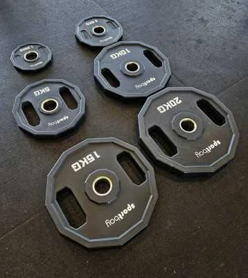 Olimpiniai CPU uretaniniai svarmenys Sportbay® CPU Weight Plates (Svoris: 5kg)
