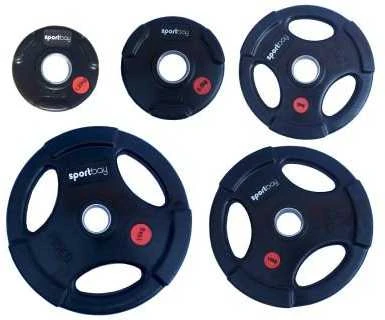 Olimpiniai gumuoti svarmenys Sportbay® (1.25-25kg) (Svoris: 15 kg)