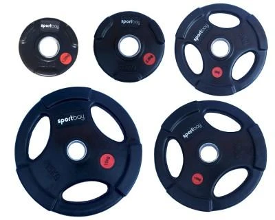 Olimpiniai gumuoti svarmenys Sportbay® (1.25-25kg) (Svoris: 15 kg)