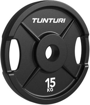 None Olimpiniai ketaus svarmenys TUNTURI Platinum 2,5–25 kg (Svoris: 15 kg)