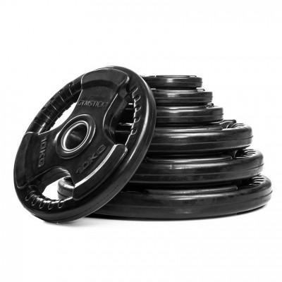 Olimpiniai svarmenys GYMSTICK Rubber 1,25-25kg (Svoris: 20 kg)