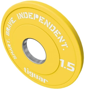 Olimpiniai svarmenys Tiguar Rubber Fractional Plates 0,5–2,5kg (Svoris: 1.5kg)