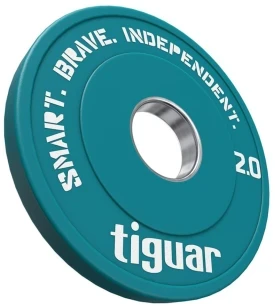 Olimpiniai svarmenys Tiguar Rubber Fractional Plates 0,5–2,5kg (Svoris: 0.5kg)