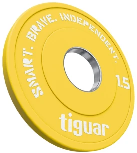Olimpiniai svarmenys Tiguar Rubber Fractional Plates 0,5–2,5kg (Svoris: 1.5kg)