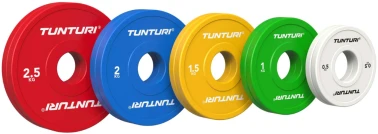 None Olimpiniai svarmenys TUNTURI Platinum Fractional Plates 0,5–2,5kg (Svoris: 2 x 1.5kg)