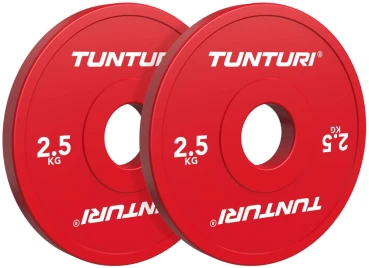 None Olimpiniai svarmenys TUNTURI Platinum Fractional Plates 0,5–2,5kg (Svoris: 2 x 1.5kg)