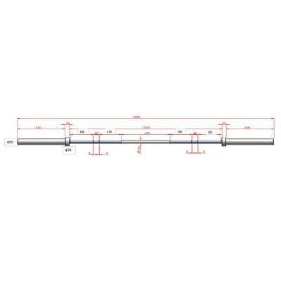 Olimpinis grifas GYMSTICK Competition Bar 20kg
