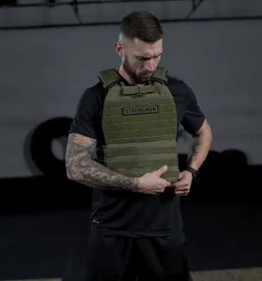 Pasunkinta taktinė liemenė STRONGMAN 18kg Army