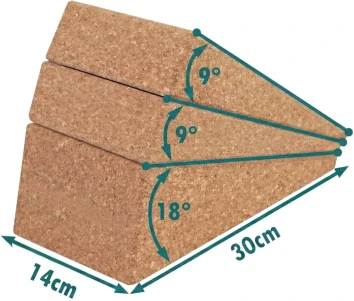 Pėdų padėties koregavimo platformos Sportbay Squat Wedge Block