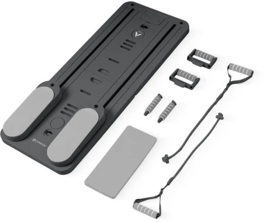 Pilates treniruoklis / reformeris GYMSTICK Pilates V Reformer Board (juodas, violetinis, rožinis) (Spalva: Juoda)