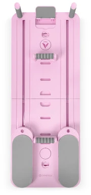 Pilates treniruoklis / reformeris GYMSTICK Pilates V Reformer Board (juodas, violetinis, rožinis) (Spalva: Rožinė)