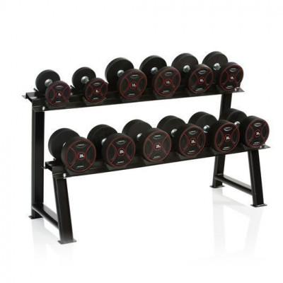 Profesionalūs TPU hanteliai GYMSTICK (Svoris: 22.5kg)