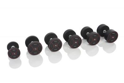 Profesionalūs TPU hanteliai GYMSTICK (Svoris: 55 kg)