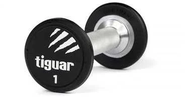 Profesionalus PU svarmuo / hantelis TIGUAR 1–70 kg (Svoris: 30 kg)
