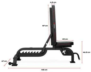 Profesionalus suoliukas GYMSTICK ADJUSTABLE BENCH PRO