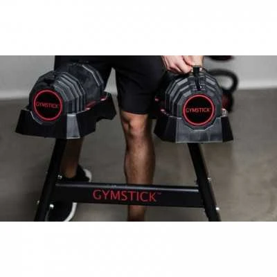 Reguliuojamo svorio svarmuo / hantelis GYMSTICK QuickLock 22,5kg