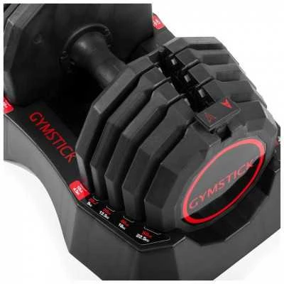 Reguliuojamo svorio svarmuo / hantelis GYMSTICK QuickLock 22,5kg