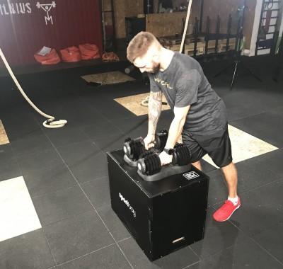 Reguliuojamo svorio svarmuo / hantelis STRONGMAN (25 kg)
