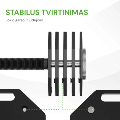None Reguliuojamo svorio svarmuo / hantelis Tunturi Rapid Adjustable Dumbbell 20 kg
