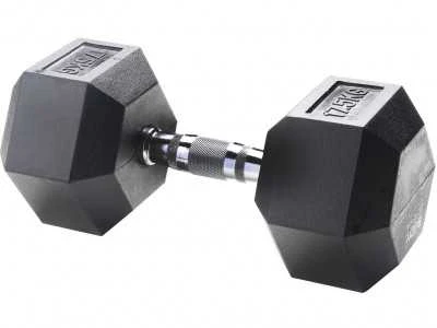 Šešiakampiai hanteliai STRONGMAN (1-50kg) (Svoris: 2 x 7,5kg)