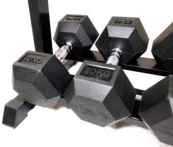 Šešiakampiai hanteliai STRONGMAN (1-50kg) (Svoris: 2 x 7,5kg)