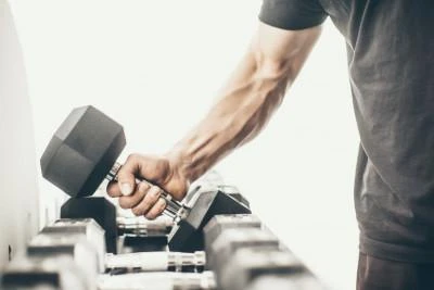 Šešiakampiai hanteliai STRONGMAN (1-50kg) (Svoris: 2 x 15 kg)