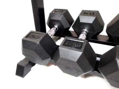Šešiakampiai hanteliai STRONGMAN (1-50kg) (Svoris: 2 x 7kg)