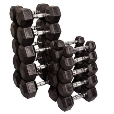 Šešiakampiai hanteliai STRONGMAN (1-50kg) (Svoris: 2 x 25 kg)