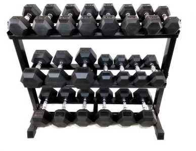 Šešiakampių hantelių rinkinys STRONGMAN (2x12,5-35kg)