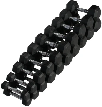 Šešiakampių hantelių rinkinys STRONGMAN (2x1-10kg)