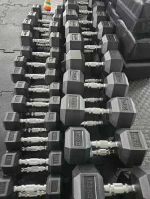 Šešiakampių hantelių rinkinys STRONGMAN (2x12,5-35kg)