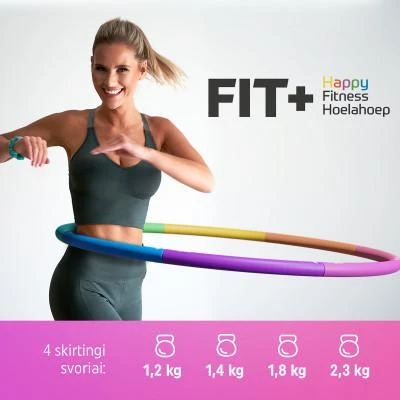 Sportbay Gimnastikos lankas Fit+ Happy™ fitness hoelahoep (Svoris: 2.3kg)