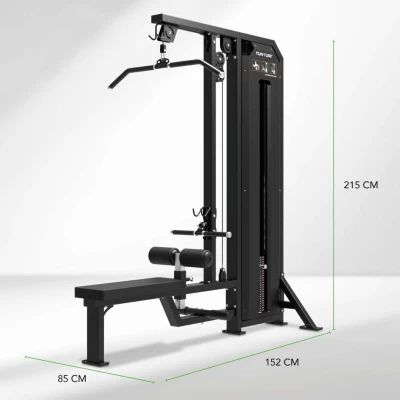 Jėgos staklės TUNTURI Platinum Dual Lat Pulldown / Low row Selectorized V-series