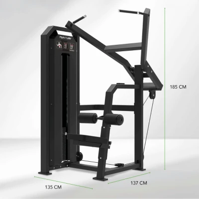 Jėgos staklės TUNTURI Platinum Lat Pulldown Selectorized V-series