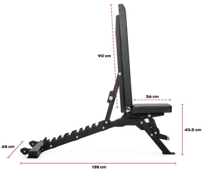 Suoliukas GYMSTICK FID BENCH PRO