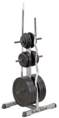 Svarmenų stovas BODY-SOLID STANDARD PLATE TREE & BAR HOLDER