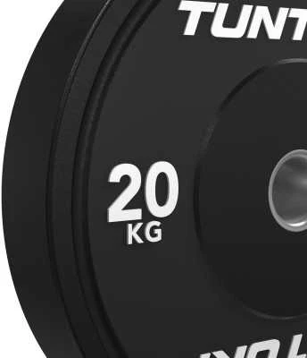 Svarmenys TUNTURI Platinum Bumper Plate Juodas (5–25 kg) (Svoris: 20 kg)