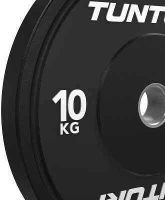 Svarmenys TUNTURI Platinum Bumper Plate Juodas (5–25 kg) (Svoris: 10 kg)