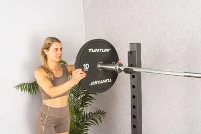 Svarmenys TUNTURI Platinum Bumper Plate Juodas (5–25 kg) (Svoris: 25 kg)