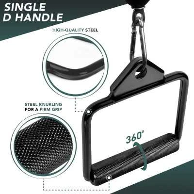 Traukos rankena SPORTBAY Cable Handle Juodas