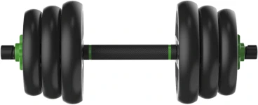 None Svarmenų rinkinys TUNTURI Vinyl Barbell & Dumbbell set (20 / 28 kg) (Svoris: 20 kg)