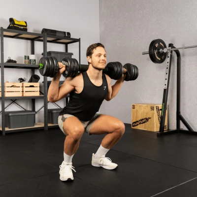 None Svarmenų rinkinys TUNTURI Vinyl Barbell & Dumbbell set (20 / 28 kg) (Svoris: 20 kg)