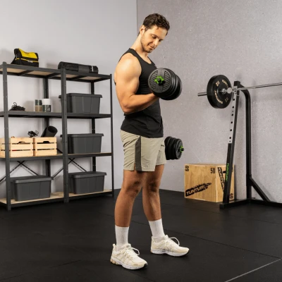 None Svarmenų rinkinys TUNTURI Vinyl Barbell & Dumbbell set (20 / 28 kg) (Svoris: 20 kg)