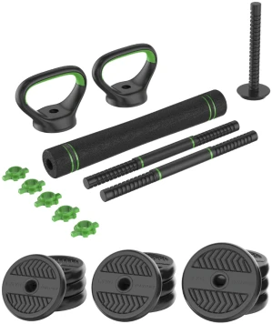 None Svarmenų rinkinys TUNTURI Vinyl Barbell & Dumbbell set (20 / 28 kg) (Svoris: 20 kg)