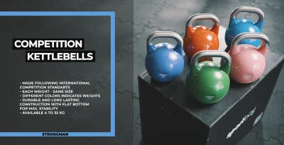 Varžybinis svarstis (gyra) STRONGMAN Premium (8-32kg) (Svoris: 36 kg)