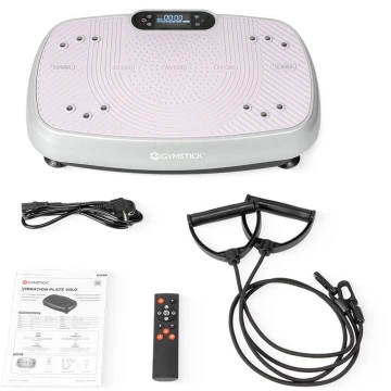 Vibracinė platforma Gymstick Vibration Plate Vi5.0 (juoda / purpurinė) (Spalva: Juoda)