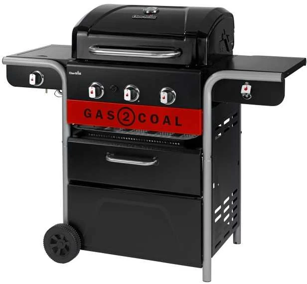 Anglinė-Dujinė 3 degiklių kepsninė Char-Broil Gas2Coal
