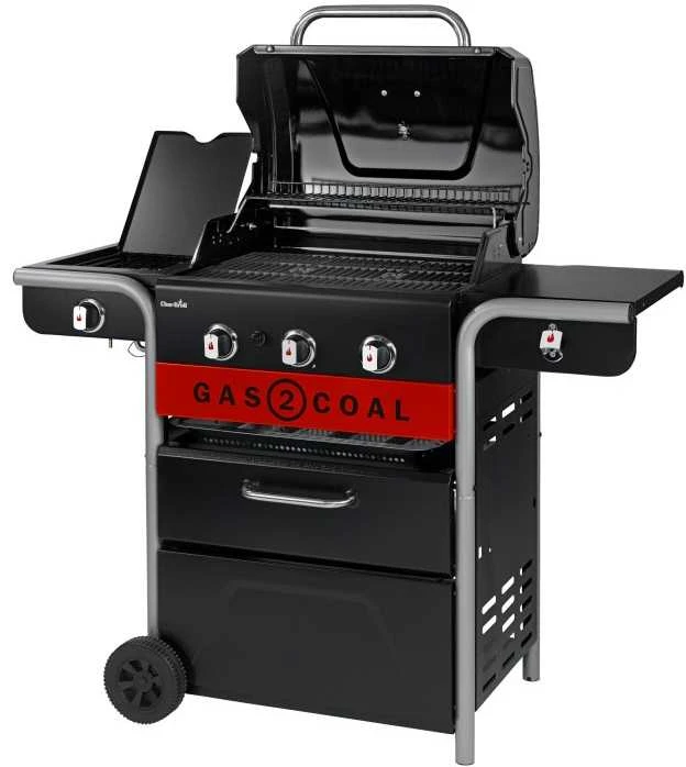 Anglinė-Dujinė 3 degiklių kepsninė Char-Broil Gas2Coal
